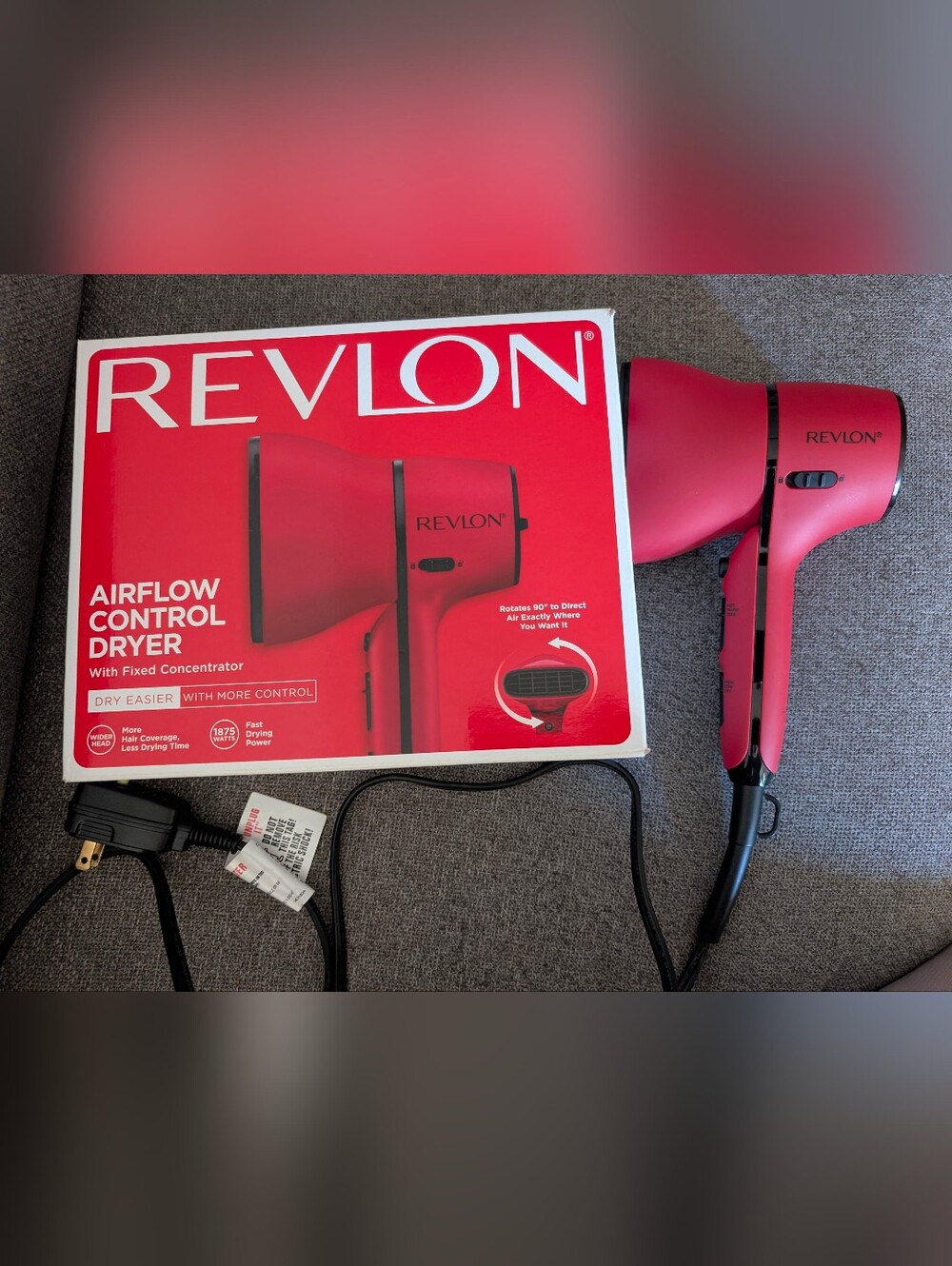 "Revlon Airflow Control Hair Dryer RVDR5320 | 1875W + Diffuser | Like New in Box